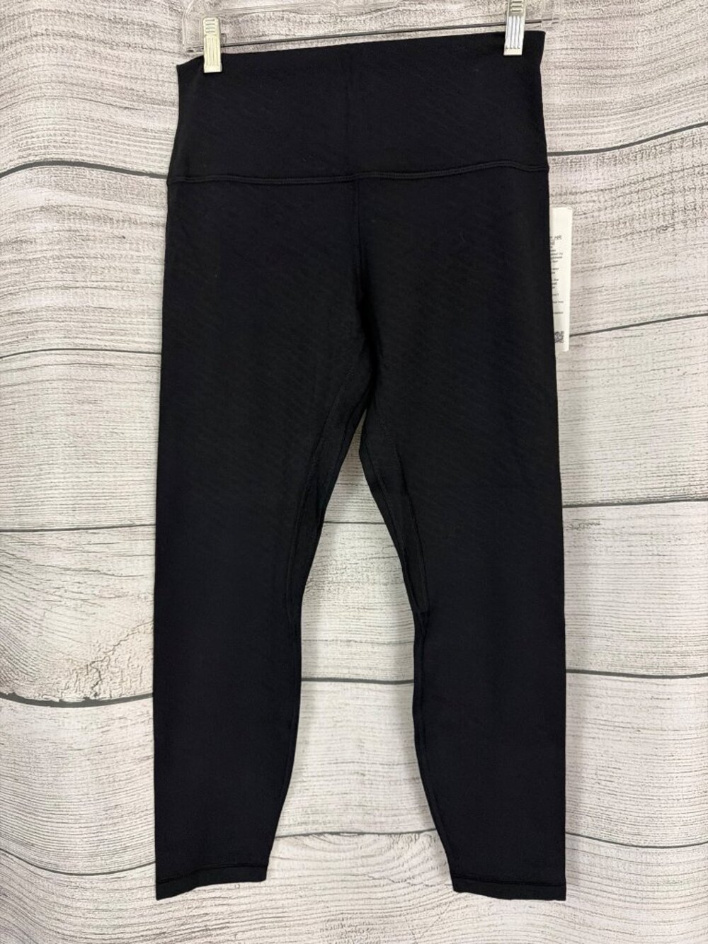 Lululemon Align HR Pant 25" Diamond Nulu Fabric Black Size 10